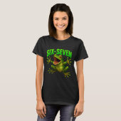 Frog 67 Meme Six Seven Funny Gen Alpha T-Shirt (Vorne ganz)