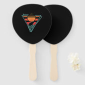 Frog 80er EDM Synthwave-Geschenk Fächer (Vorne und Hinten)