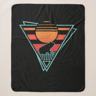 Frog 80er EDM Synthwave-Geschenk Sherpadecke