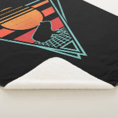 Frog 80er EDM Synthwave-Geschenk Sherpadecke (3/4)