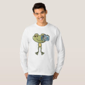 Frog als Fotograf mit Kamera T-Shirt (Vorne ganz)