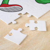 Frog als Runner beim Laufen Puzzle (Seite)