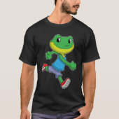 Frog als Runner beim Laufen T-Shirt (Vorderseite)