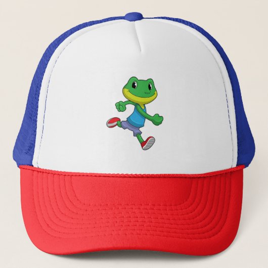 Frog als Runner beim Laufen Truckerkappe (Vorderseite)