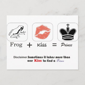Frog and Kiss Postkarte