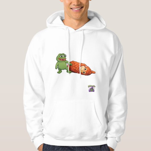 frog and monkey hoodie (Vorderseite)