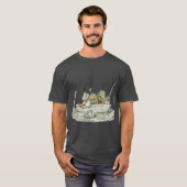 Frog andoad Fishing funny T-Shirt (Vorne ganz)
