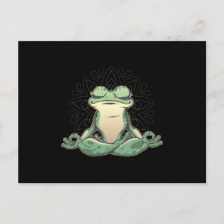 Frog Animal Doing Yoga Postkarte
