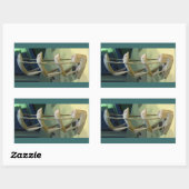 Frog Art CB Rechteckiger Aufkleber (Blatt)