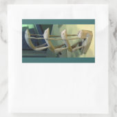 Frog Art CB Rechteckiger Aufkleber (Tasche)