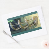 Frog Art CB Rechteckiger Aufkleber (Umschlag)