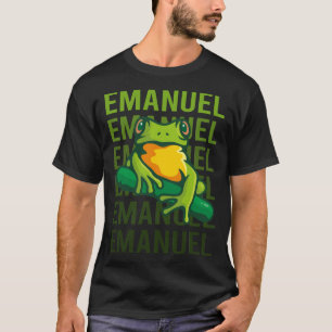 Frog Art - Emanuel Name T-Shirt