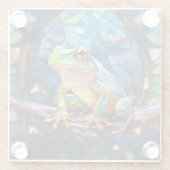 Frog Art Glass Untersetzer (Rückseite)