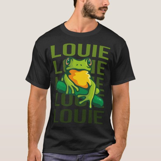 Frog Art - Louie Name T-Shirt (Vorderseite)