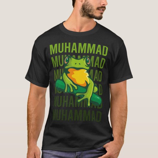 Frog Art - Mohammad Name T-Shirt (Vorderseite)