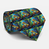 Frog Art Necktie Krawatte (Gerollt)