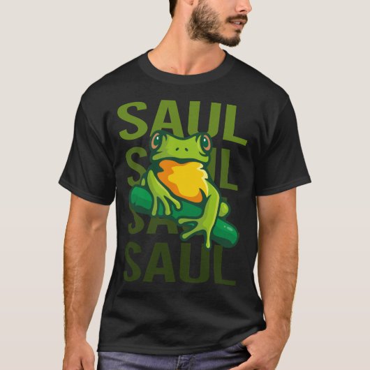 Frog Art - Saul Name T-Shirt (Vorderseite)