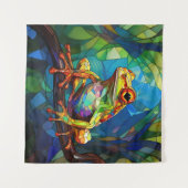 Frog Art Tapestry Wandteppich (Vorderseite (Horizontal))