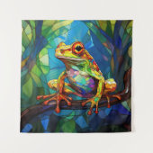 Frog Art Tapestry Wandteppich (Vorderseite)