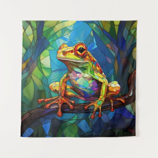 Frog Art Tapestry Wandteppich (Vorderseite)