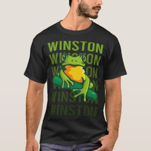 Frog Art - Winston Name T-Shirt
