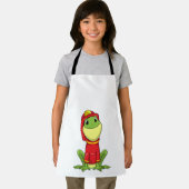 Frog as Firefighter with Helmet Schürze (Insitu)