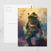 Frog Astronaut Postkarte (Vorne/Hinten)