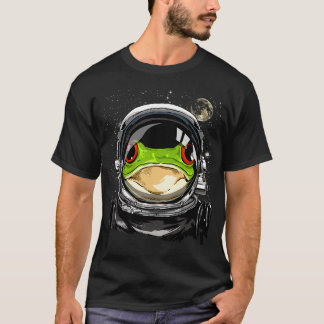 Frog Astronaut Space Exploration Astronomie Lover T-Shirt