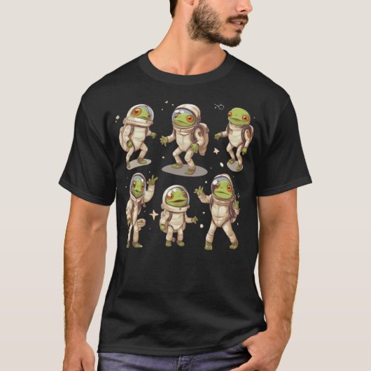 Frog Astronauten T-Shirt (Vorderseite)