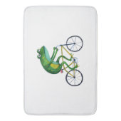 Frog auf dem Fahrrad Badematte (Vorderseite Vertikal)