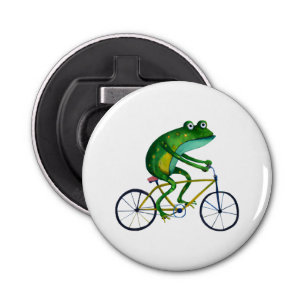 Frog auf dem Fahrrad Flaschenöffner