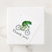 Frog auf dem Fahrrad Geschenkanhänger (Beispiel)