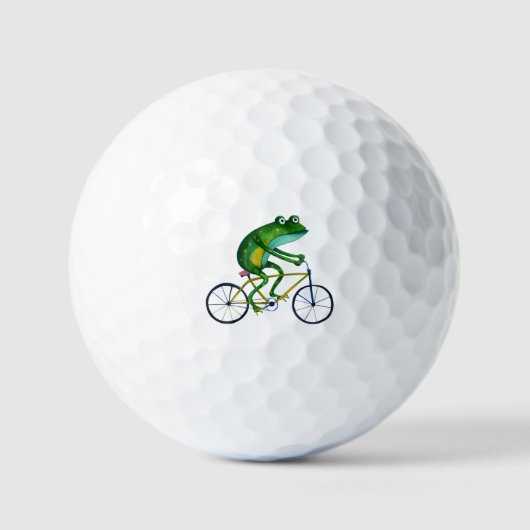 Frog auf dem Fahrrad Golfball (Vorderseite)
