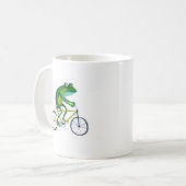 Frog auf dem Fahrrad Kaffeetasse (Vorderseite Links)