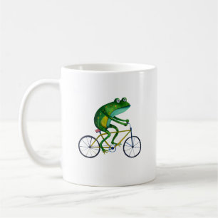 Frog auf dem Fahrrad Kaffeetasse