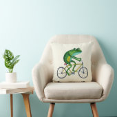 Frog auf dem Fahrrad Kissen (Stuhl )