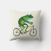 Frog auf dem Fahrrad Kissen (Rückseite)