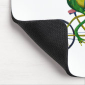 Frog auf dem Fahrrad Mousepad (Ecke)