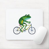 Frog auf dem Fahrrad Mousepad (Mit Mouse)