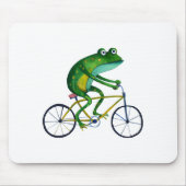 Frog auf dem Fahrrad Mousepad (Vorne)
