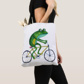 Frog auf dem Fahrrad Tasche (Von Nahem)