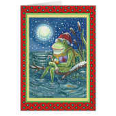 FROG AUF DER WEIHNACHTKINDER-GREETING-KARTENRÖHRE (Vorne)