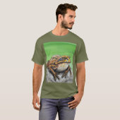 Frog auf einem Rockmaler T - Shirt (Vorne ganz)