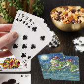 FROG AUF LOG, CHRISTMAS DECK OF PLAYCARDS Poker Spielkarten (In Situ)
