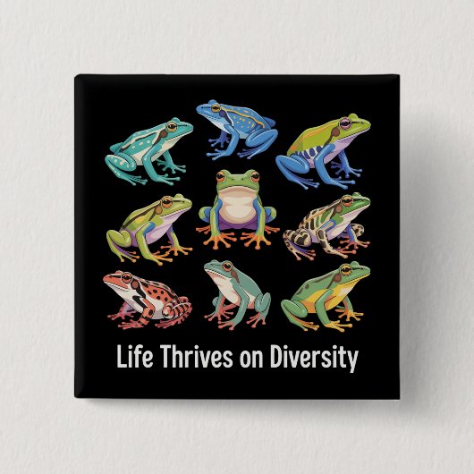 Frog Autism Neurodiversity is Necessary SPED  Button (Vorderseite)