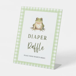 Frog Baby Duell Windeln Raffel Ticket Schild