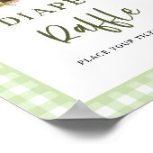 Frog Baby Duell Windeln Raffel Ticket Schild (Ecke)