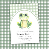 Frog Baby Dusche Einladung
