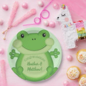 Frog Baby Dusche Green Pappteller (Party)