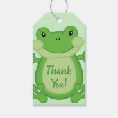 Frog Baby Dusche Grün Geschenkanhänger (Vorderseite)